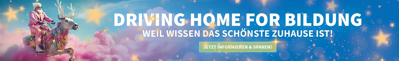 Driving home for Bildung - weil Wissen das schönste Zuhause ist! Allen ein gesegnetes Weihnachtsfest.