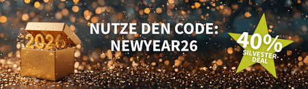40% Silvester-Deal mit dem New Years Booster! Happy New Year!