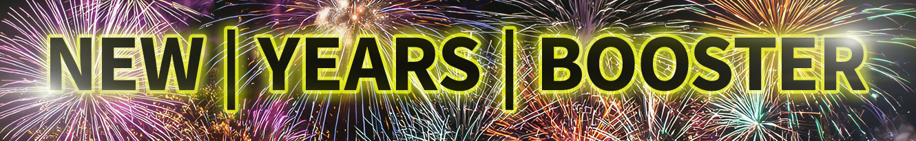 Zum Jahresende lassen wir es nochmal krachen - Spare bis zu 50% mit dem NewYearsBooster!