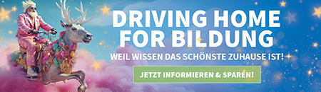 Driving home for Bildung - weil Wissen das schönste Zuhause ist! Allen ein gesegnetes Weihnachtsfest.