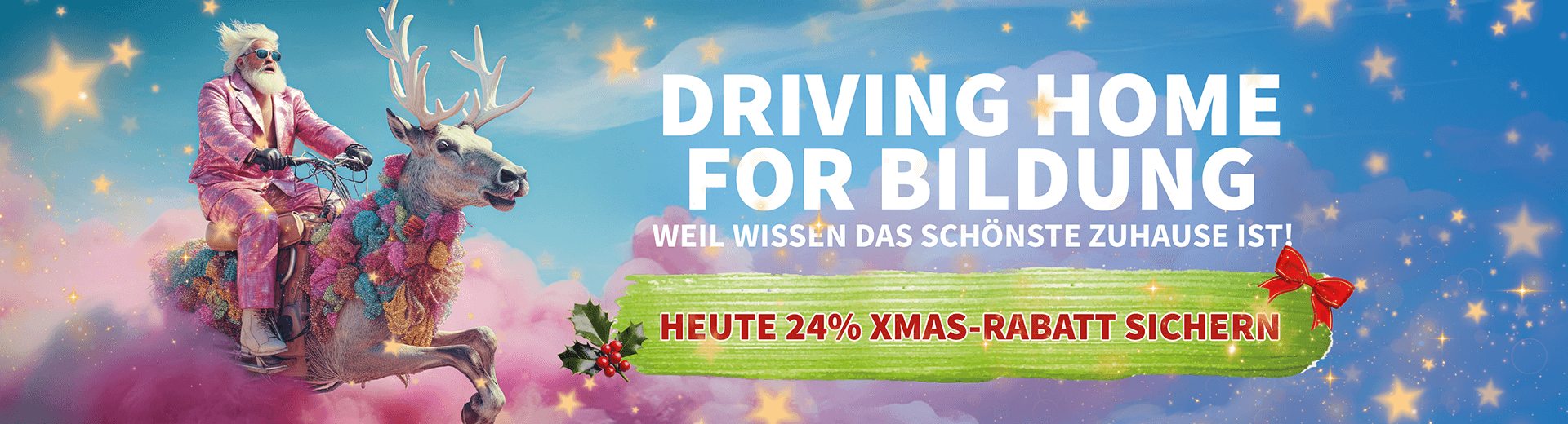Driving home for Bildung - weil Wissen das schönste Zuhause ist! Allen ein gesegnetes Weihnachtsfest.