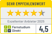 Exzellenter Anbieter - Siegel von FernstudiumDirekt